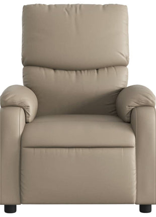 Fauteuil Verstelbaar Kunstleer Kleurig Cappuccino