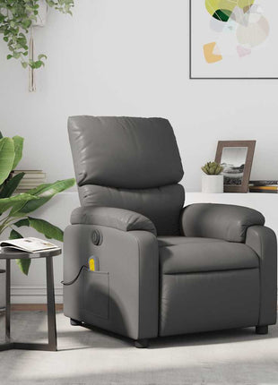 Fauteuil Verstelbaar Kunstleer Grijs