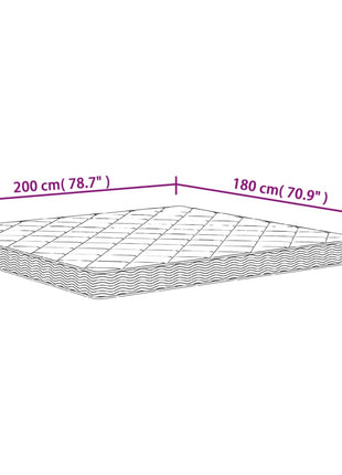 Schuimmatras middelzacht 180x200 cm