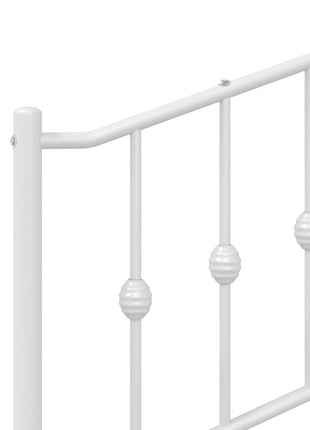 Hoofdbord 160 cm metaal wit