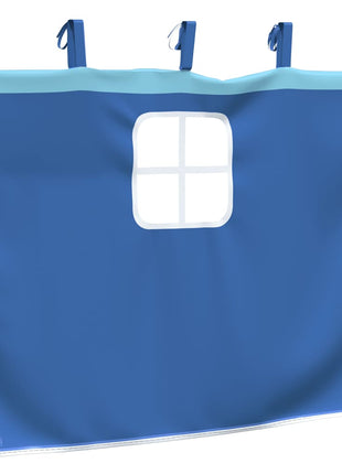 Gordijnen voor hoogslaper polyester blauw