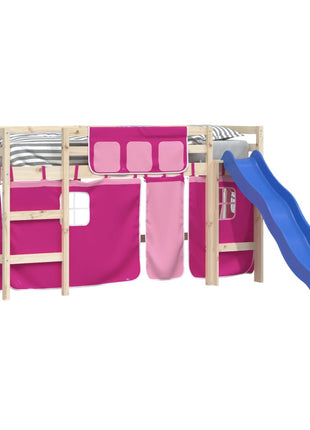 Gordijnen voor hoogslaper polyester roze