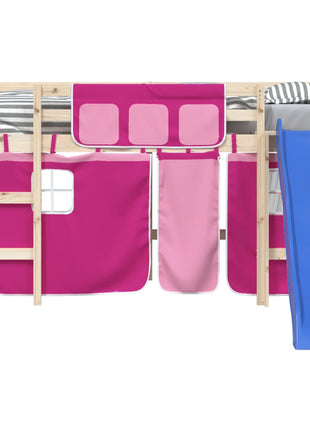 Gordijnen voor hoogslaper polyester roze