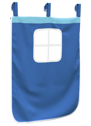 Gordijnen voor hoogslaper met tunnel en toren blauw