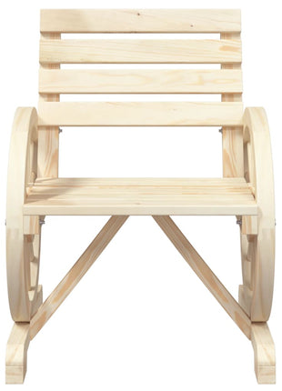 Tuinstoelen 4 st massief vurenhout