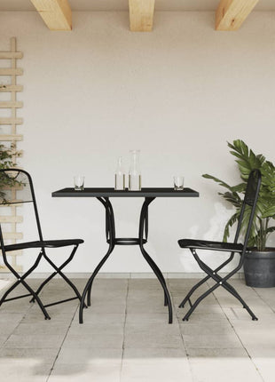 7-Delige Tuinset Metaalgaas Antracietkleurig