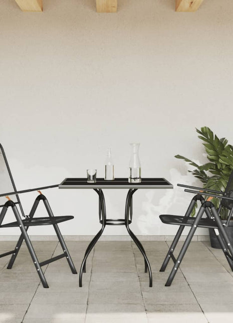 9-Delige Tuinset Metaalgaas Antracietkleurig