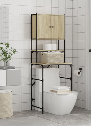 Wasmachinekast 68x48,5x194 cm sonoma eikenkleurig
