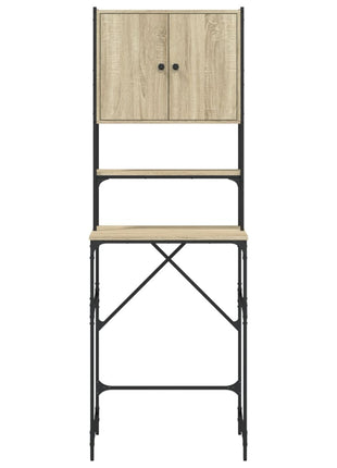 Wasmachinekast 68x48,5x194 cm sonoma eikenkleurig