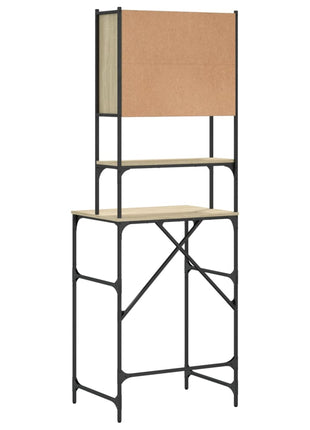 Wasmachinekast 68x48,5x194 cm sonoma eikenkleurig