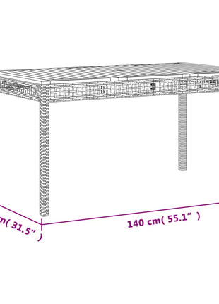 7-delige Tuinset met kussens poly rattan grijs