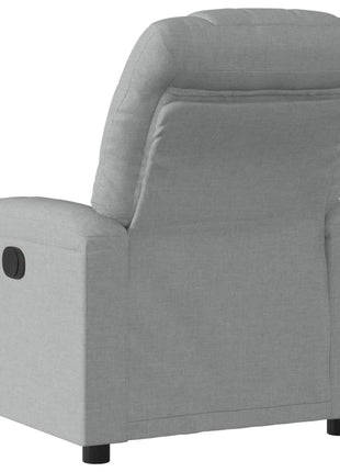Fauteuil verstelbaar stof lichtgrijs