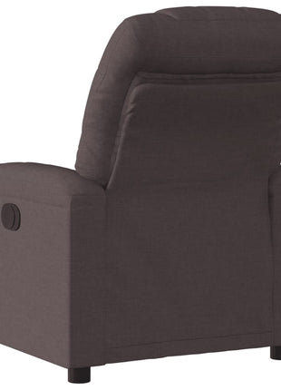 Fauteuil verstelbaar stof donkerbruin