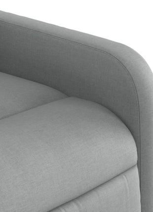Fauteuil verstelbaar stof lichtgrijs