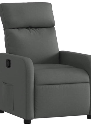 Fauteuil verstelbaar stof donkergrijs