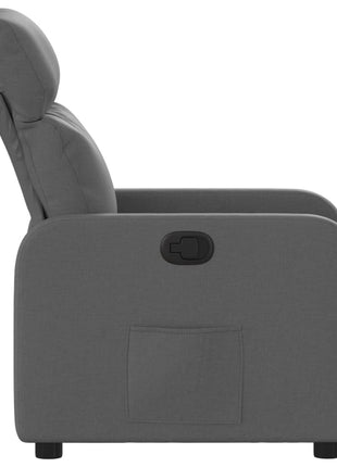 Fauteuil verstelbaar stof donkergrijs