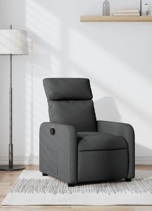 Fauteuil verstelbaar stof donkergrijs