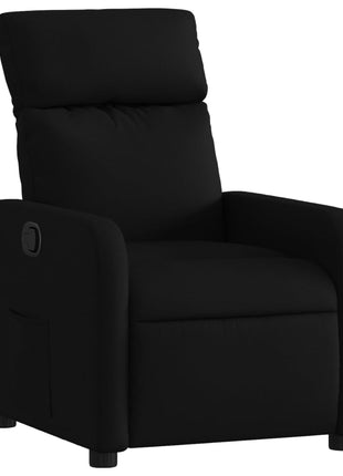 Fauteuil verstelbaar stof zwart