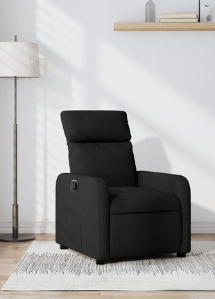 Fauteuil verstelbaar stof zwart
