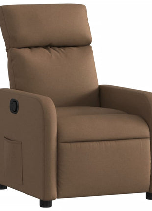 Fauteuil verstelbaar stof bruin