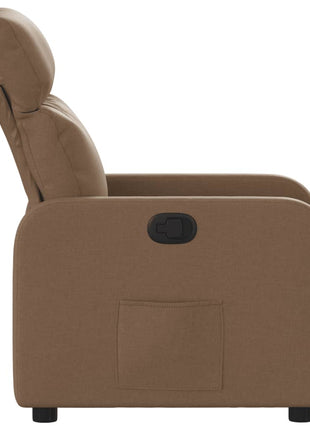 Fauteuil verstelbaar stof bruin