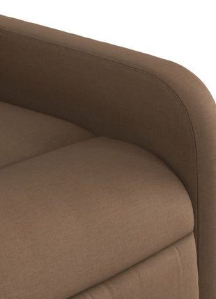 Fauteuil verstelbaar stof bruin
