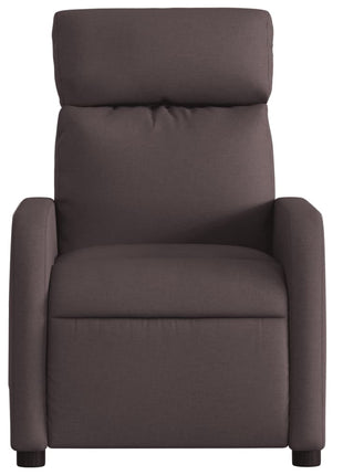 Fauteuil verstelbaar stof donkerbruin