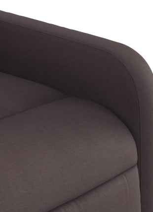 Fauteuil verstelbaar stof donkerbruin