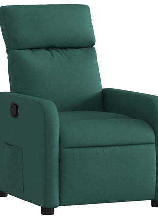 Fauteuil verstelbaar stof donkergroen