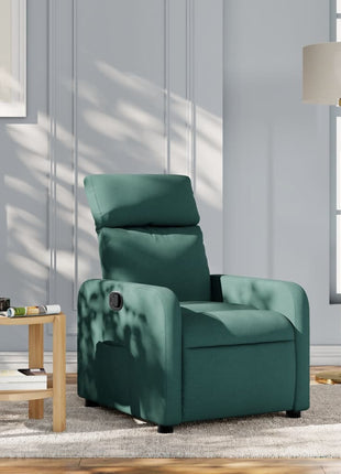 Fauteuil verstelbaar stof donkergroen