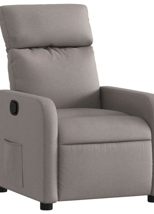 Fauteuil verstelbaar stof taupe