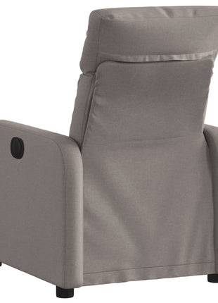 Fauteuil verstelbaar stof taupe