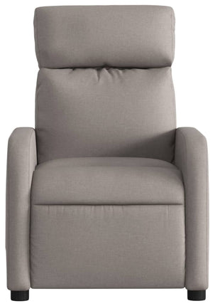 Fauteuil verstelbaar stof taupe