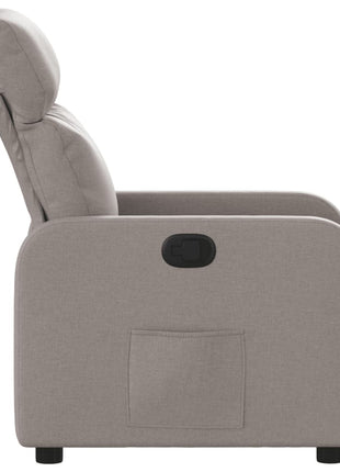 Fauteuil verstelbaar stof taupe