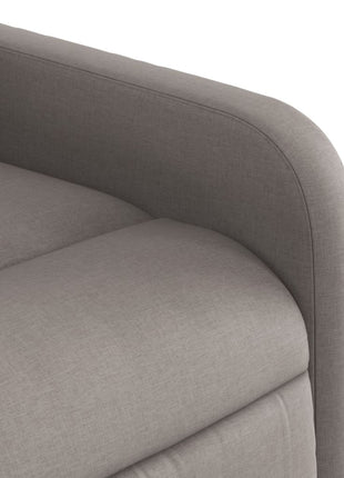 Fauteuil verstelbaar stof taupe