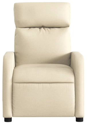Fauteuil verstelbaar stof crèmekleurig