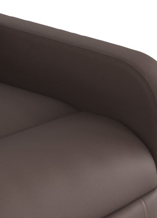 Fauteuil verstelbaar kunstleer bruin