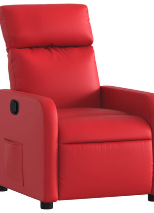 Fauteuil verstelbaar kunstleer rood