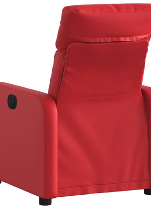 Fauteuil verstelbaar kunstleer rood