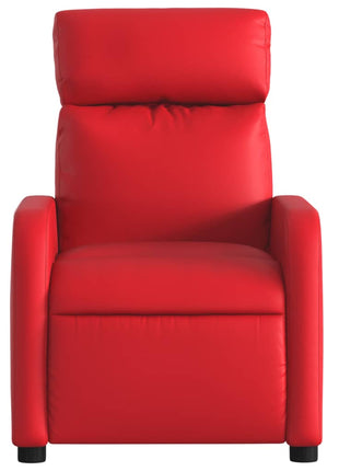 Fauteuil verstelbaar kunstleer rood