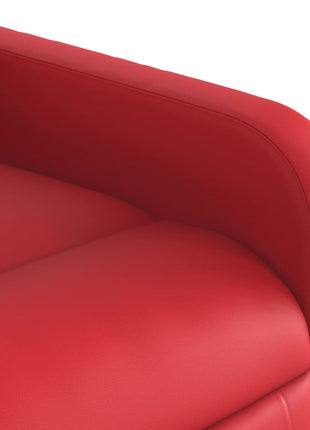 Fauteuil verstelbaar kunstleer rood