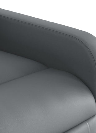 Massagestoel verstelbaar kunstleer grijs