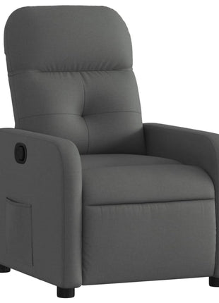 Fauteuil verstelbaar stof donkergrijs