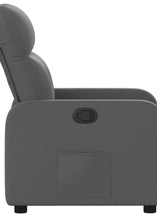 Fauteuil verstelbaar stof donkergrijs
