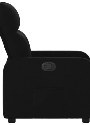 Fauteuil verstelbaar stof zwart