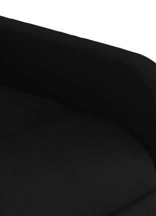 Fauteuil verstelbaar stof zwart