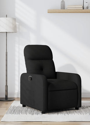 Fauteuil verstelbaar stof zwart