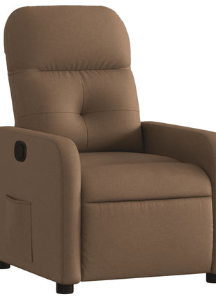 Fauteuil verstelbaar stof bruin