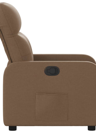Fauteuil verstelbaar stof bruin