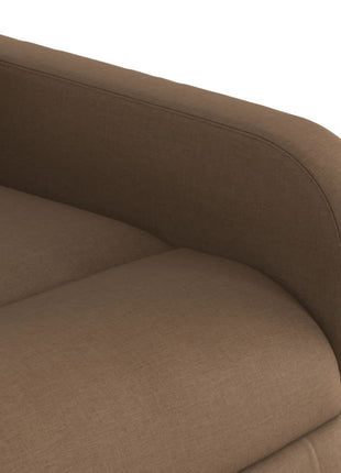 Fauteuil verstelbaar stof bruin